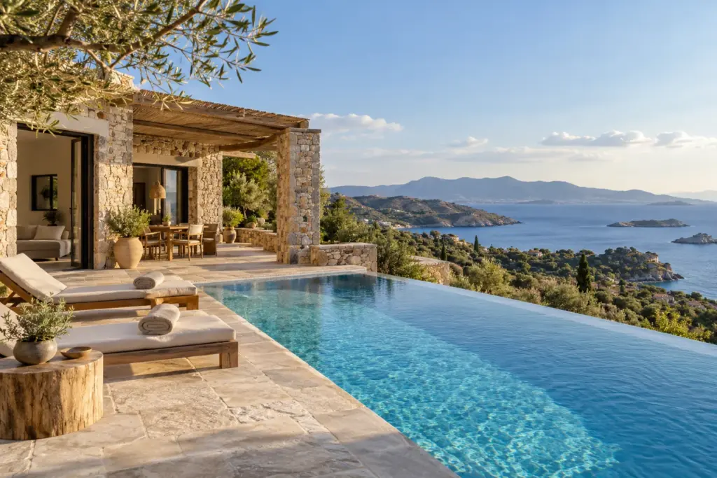Real Estate — ενδεικτική μεσογειακή κατοικία — ενδεικτική εικόνα AI